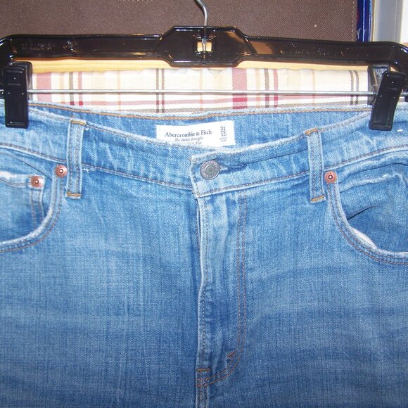 Abercrombie & Fitch The Ankle Straight Ultra High Rise Jeans Sz 31 (12S) - Picture 3 of 9